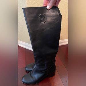 Michael Kors Black Leather Boots